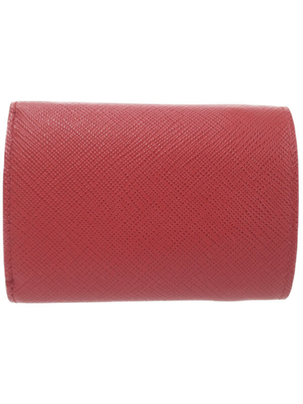 Prada Tri Saffiano Leather fold Wallet Short Black